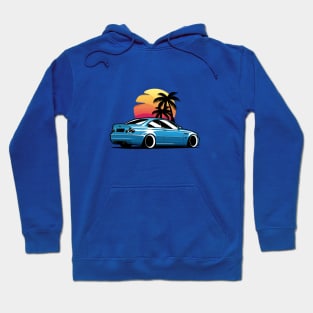 Blue E46 Coupe Sunset Hoodie